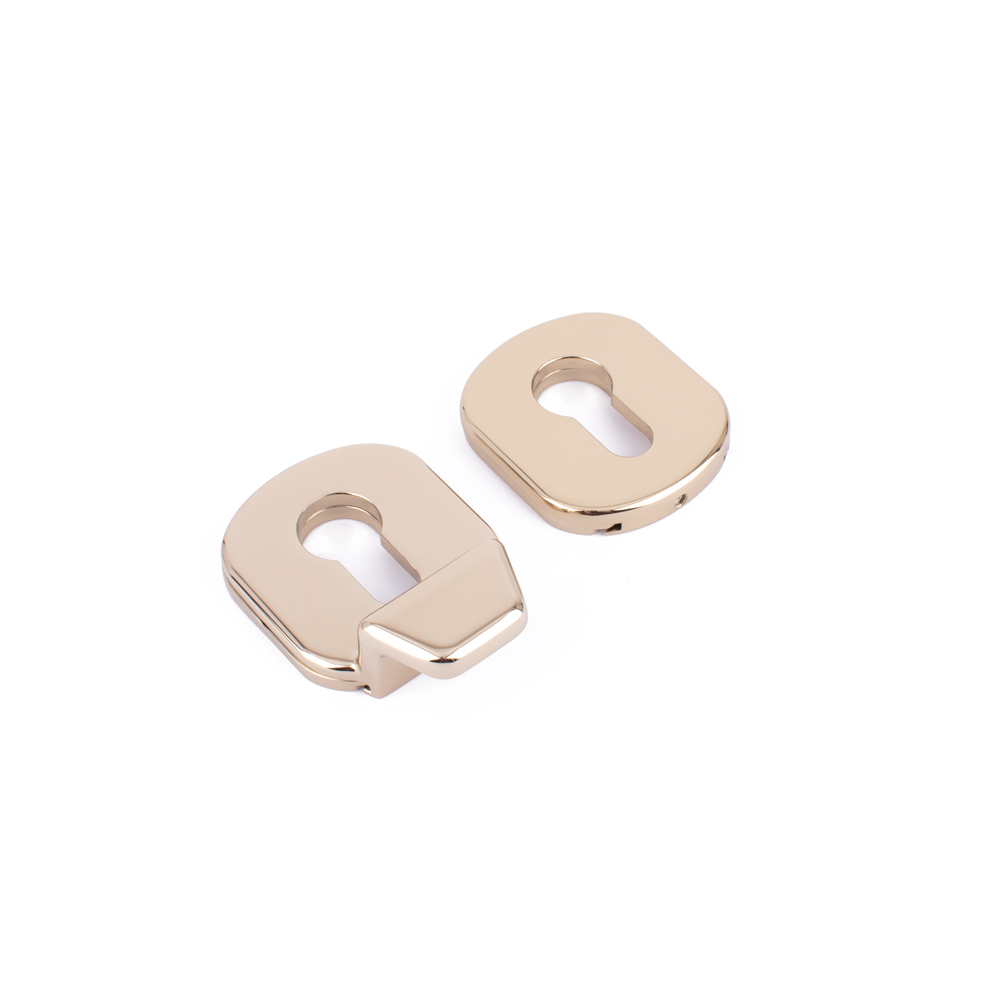Timber Series Euro Cylinder Pull and Escutcheon - Hardex Gold